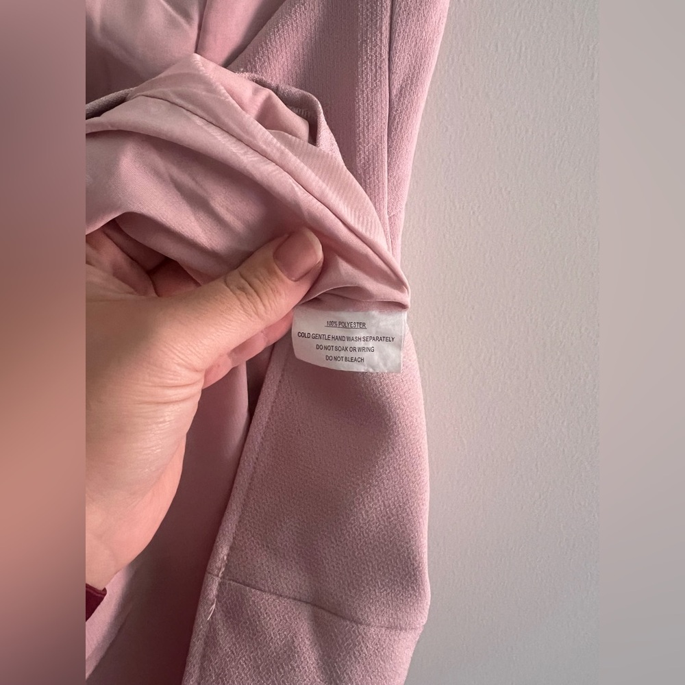 Blush Pink Ruffle Slip Dress | Women’s US Medium | Wedding Guest, Bridal, date - Picture 5 of 5